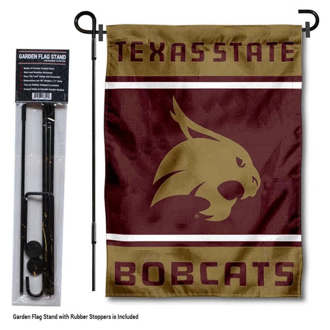 Texas State Bobcats Garden Flag and Yard Stand Cover