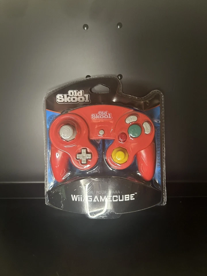 GameCube NEW Old Skool  Wired Controller Joystick for Gamecube  System - Red - Image 1 of 2