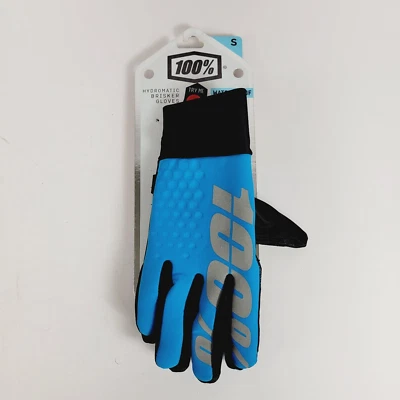 Guantes Brisker 100 % hidromáticos guantes de bicicleta MTB DH MX todoterreno azul talla S Foto 1 de 3