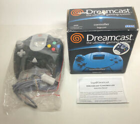 Sega Dreamcast CHARCOAL Controller COMPLETE IN BOX CIB Clear Black Smoke OEM