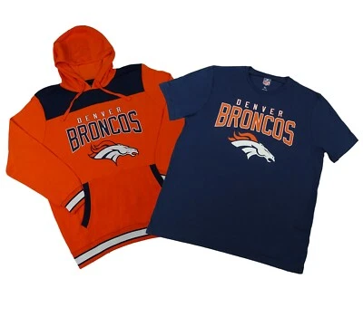 Denver Broncos NFL G-III Men's Graphic T-Shirt and Hoodie Combo Pack