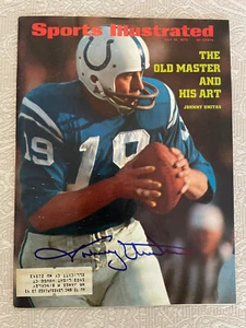 Johnny Unitas SIGNED Sports Illustrated 7/10/72 JSA COA Colts HOF NFL Ex Rare - Picture 1 of 4