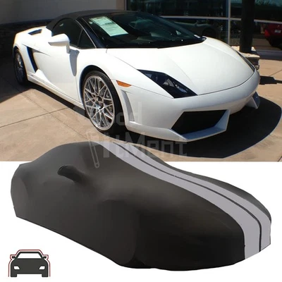 Cubierta de coche elástica satinada a prueba de polvo protección interior para 02-14 Lamborghini Gallardo Foto 1 de 4