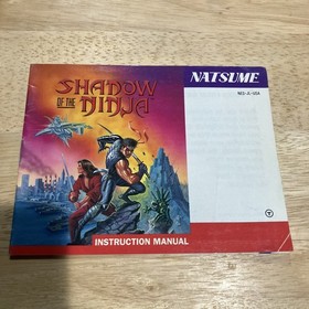 Shadow of the Ninja Instruction Manual Only Nintendo Nes Authentic