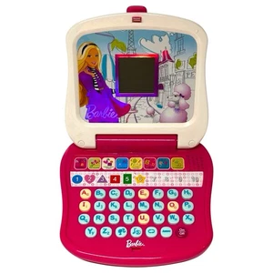 Raro 2010 Barbie A Fashion Fairytale Pink Aprendizaje Laptop Mattel ¡Funciona! - Imagen 1 de 4