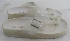 CAPE ROBBIN  clear Slip On adjustable strap   Sandals WOMEN Size  6 - Picture 1 of 4