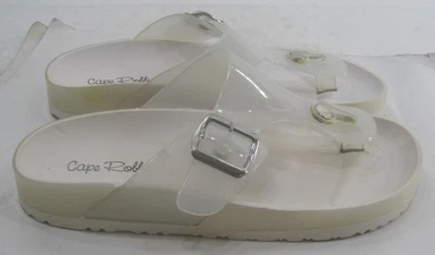 CAPE ROBBIN  clear Slip On adjustable strap   Sandals WOMEN Size  6 - Image 1 of 4