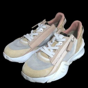FENDI FLOW Sneakers Shoes Low-Cut EU 36 US 6 Pink Beige Authentic - Picture 1 of 24
