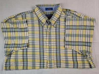 Pendleton Yellow Plaid Shirt Button Up Casual Beach Outdoor Dad Mens Large - Image 1 of 4