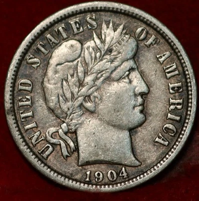 1904 Philadelphia Mint Silver Barber Dime - Image 1 of 2