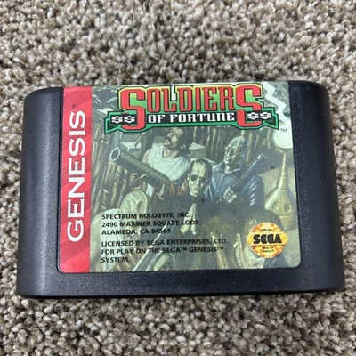 Soldiers of Fortune (Sega Genesis, 1993) Auténtico - ¡Probado y funcionando! Foto 1 de 3
