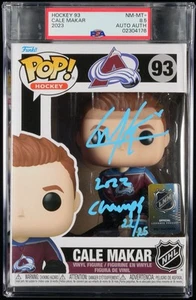 Cale Makar Signed Funko Pop #93 Autographed Auto “22 Champs” 22/25! ~ PSA 8.5 ~ - Picture 1 of 2