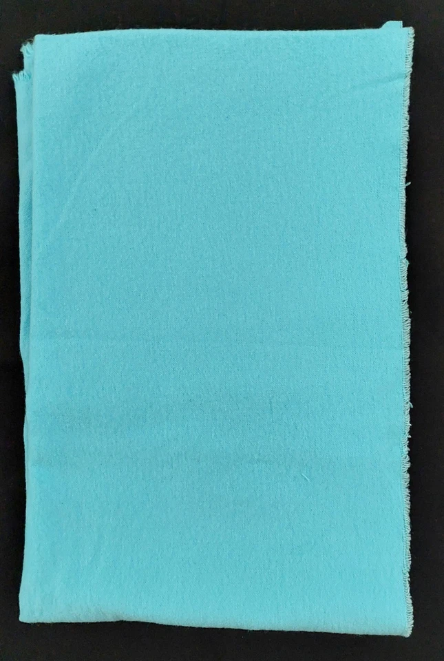 21" x 26" - Teal Cotton Flannel Fabric Scrap - New/Unused - Image 1 of 1