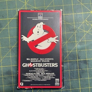 Ghostbusters VHS 1985 Movie RCA Columbia Red Border Side Open - Picture 1 of 13