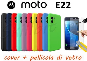 COVER CASE SCHUTZHÜLLE SILIKON GEL FÜR MOTOROLA MOTO E22 + GLAS NEU - Bild 1 von 9