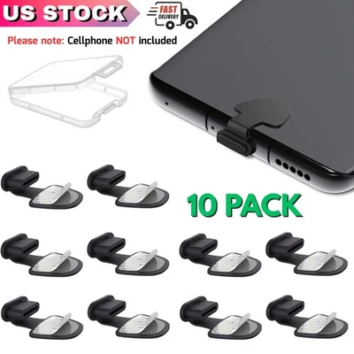 10 Paquetes USB C Enchufe Antipolvo para Teléfono Puerto USB Tipo C Silicona Cubierta Antipolvo Tapa NUEVO Foto 1 de 4