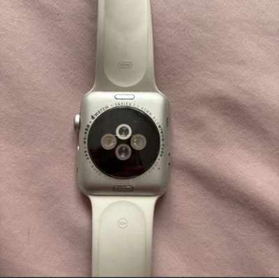 Apple Watch Series 2 42mm Aluminium, white strap bit off coloured - Image 1 of 4