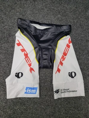 Pearl Izumi P.R.O. Shorts feminino pequeno branco preto caminhada ciclismo triatlo bicicleta - Imagem 1 de 4