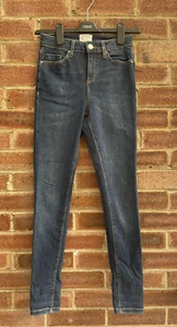 Miss Selfridge Women's Blue Denim Stretch Jean Trousers Size 8 / 36 - Picture 1 of 9