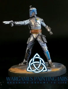 Handpainted Clan Kryze Mandolorians Star wars Shatterpoint collectable miniature - Picture 1 of 6
