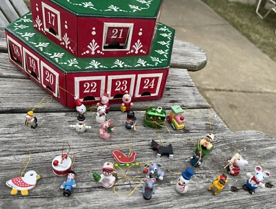 1993 “Toys To Grow On” Christmas Ornaments Countdown Advent Calendar Complete  - Image 1 of 4