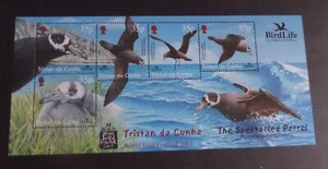Tristan Da Cunha 2001 MS724 Birdfafe Bird Festival Petrel MNH UM sin montar como nuevo - Imagen 1 de 1