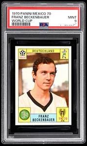 Franz Beckenbauer Rookie Panini Mexico 70 Italian back -PSA 9- POP 1- No Higher - Foto 1 di 4
