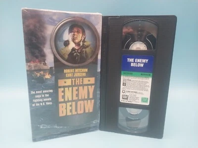 The Enemy Below VHS Classic WWII Naval Warfare Drama - Image 1 of 4