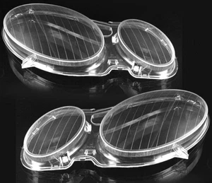 Pair Headlight Lens Cover Cap For Mercedes-Benz E Class W211 E300 E320 2002-2008 - Bild 1 von 4