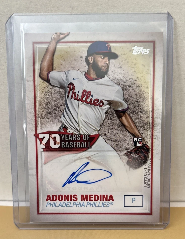 2021 Topps Adonis Medina 70 Years Of Baseball Auto - Image 1 of 1