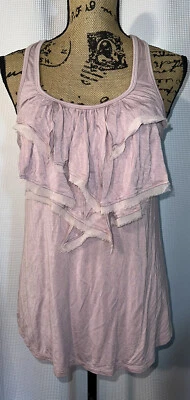 Camiseta sin mangas Fossil rosa polvoriento sin mangas espalda deportiva pequeña M48 para mujer Foto 1 de 3