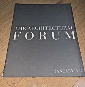 Jan 1943 ARCHITECTURAL FORUM Mag Detailed Plans- NEW PENTAGON / Albert Kahn Dies - Imagen 1 de 11