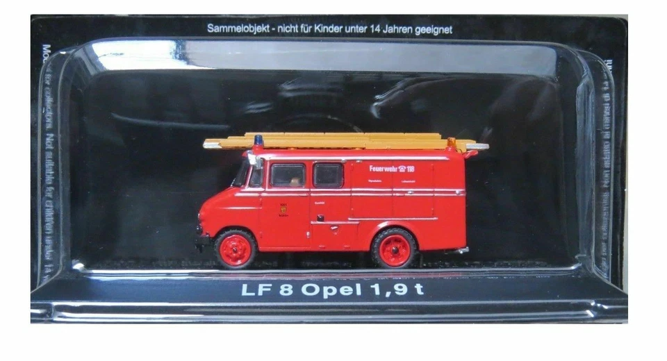 DIE CAST " LF 8 OPEL 1,9 T " VIGILI DEL FUOCO FIRE TRUCK  SCALA 1/72 - Immagine 1 di 1