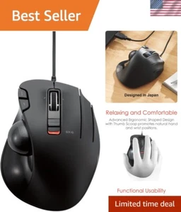 EX-G Wired Trackball Mouse for PC & Mac - 6 Customizable Buttons, Optical Sensor - Picture 1 of 10