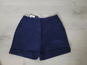 Women's FRED PERRY shorts Navy Blue Color Size 12 New - Picture 1 of 8
