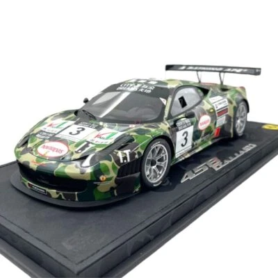 Modellino Auto BBR Models 1/18 Ferrari 458 Italia GT3 Macau Bathing Ape - Immagine 1 di 4