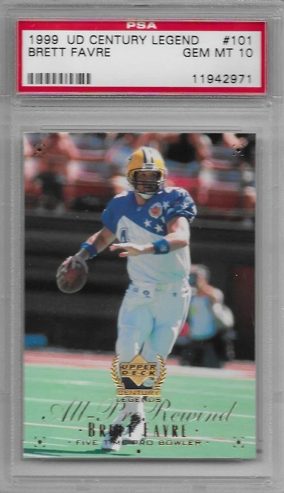 1999 Brett Favre PSA 10 Upper Deck CENTURY LEGEND #101 Green Bay Packers  - Image 1 of 1