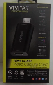 Vivitar Creator Series HDMI to USB Video Capture Card with Real-time HDMI Video - Bild 1 von 3