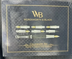 Wordsworth & Black Calligraphy Pen Gift Set, Includes Ink Bottle Open Box - Picture 1 of 5