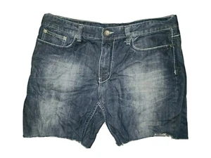 Bota relajada Helix para hombre 36W 32L pantalones cortos de jean de mezclilla cortados - Imagen 1 de 8