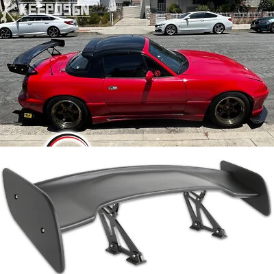 Alerón trasero ajustable para Mazda Miata MX5 MX-5 negro mate 46" GT Foto 1 de 4