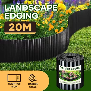 Garden Bed Edging Landscape Edge 20mx15cm Lawn Border Flower Plant Grass DIY Kit - Picture 1 of 11