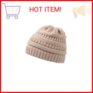 Womens Satin Lined Winter Beanie Cable Knit Beanie for Women Silk Lining Thick C - Picture 1 of 2