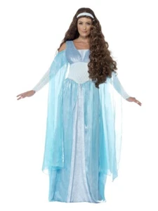 Abito fantasia da fanciulla medievale medio 12 14 Deluxe storia adulta principessa vestito - Foto 1 di 24