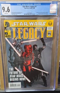 STAR WARS LEGACY #1 CGC 9.6 ADAM HUGHES 1st app. Cade Skywalker, Darth Krayt - Picture 1 of 2