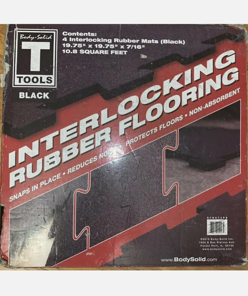 Body-Solid Tools Interlocking Speckled Rubber Flooring RFST4PS - Image 1 of 1