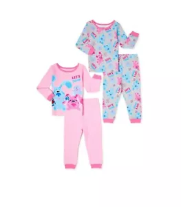 Nickelodeon Blues Clues 3T Long sleeve Shirt 4-Piece Cotton Pajama Set Snug B6 - Picture 1 of 3