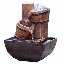 Water Fountain Indoor Waterfall Relaxation Sound Desktop Resin Table Decorations