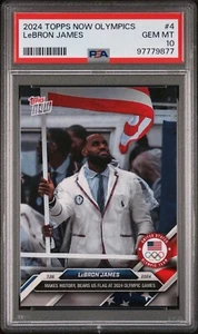 Juegos Olímpicos Topps Now 2024 #4 Lebron James PSA 10 - Imagen 1 de 2