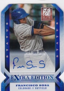 2013 Elite Extra Edition DIE CUT AUTOGRAPH R/C #78 Francisco Sosa #24/50 - Bild 1 von 1
